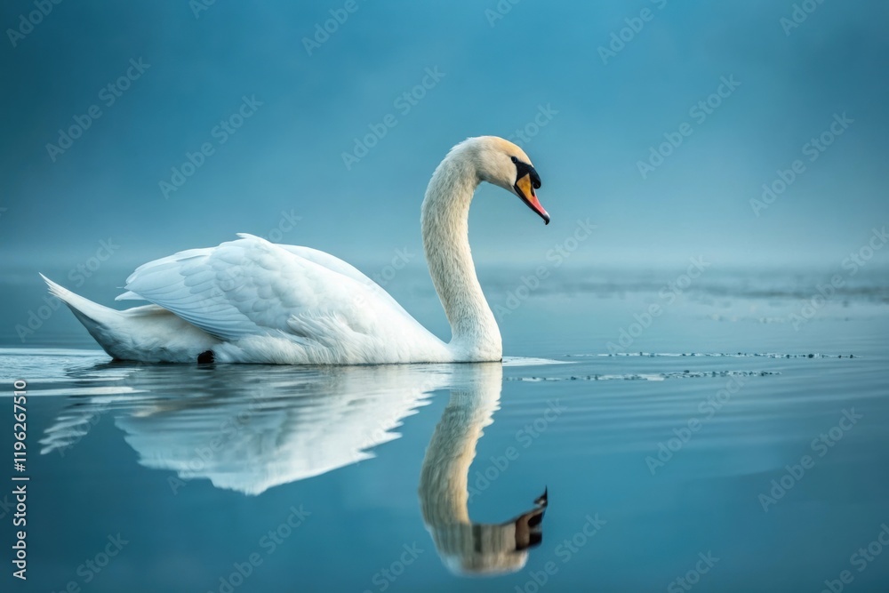 Fototapeta premium swan on the lake