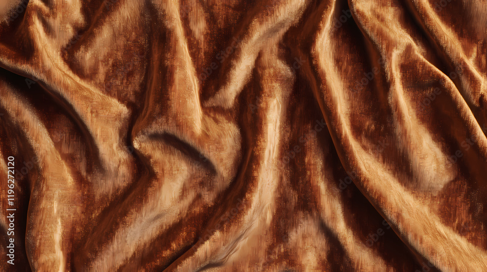 Obraz premium Light brown velveteen fabric with vertical striped relief. Velvetfern. Illustration