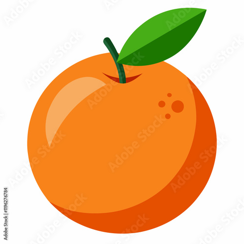 vector illustration of an clementine