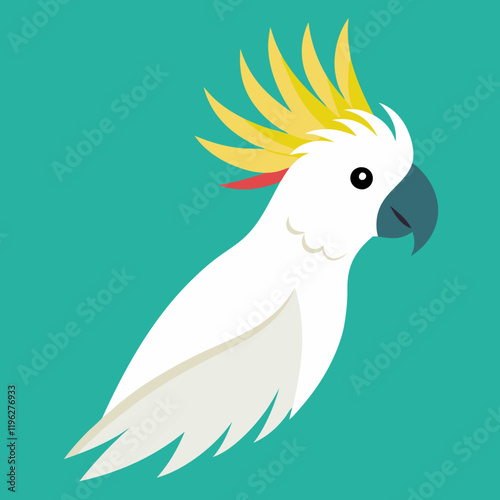 vector illustration of a cockatoo