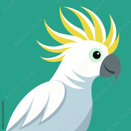 vector illutration of a cockatoo