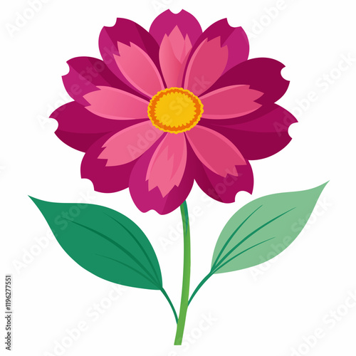 vector illustration of a coreopsis flower