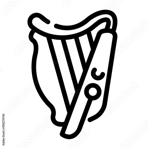 lyre Line Icon