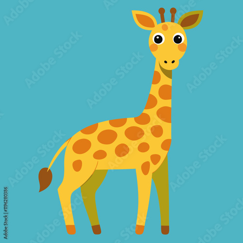 giraffe cartoon illustration
