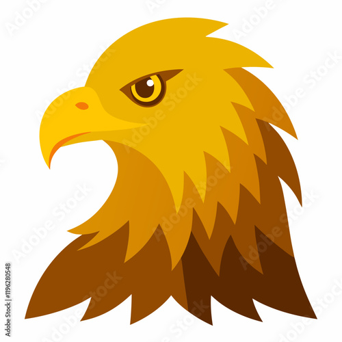 golden  eagle head vector illustration