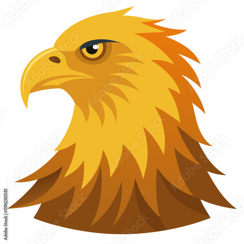 golden  eagle head vector illustration