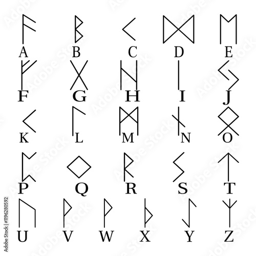 Rune alphabet icon