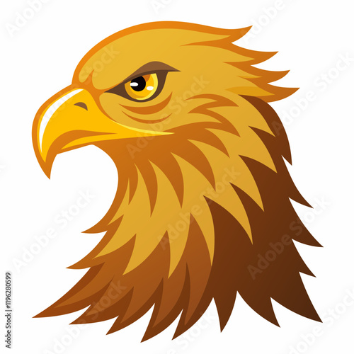 golden  eagle head vector illustration