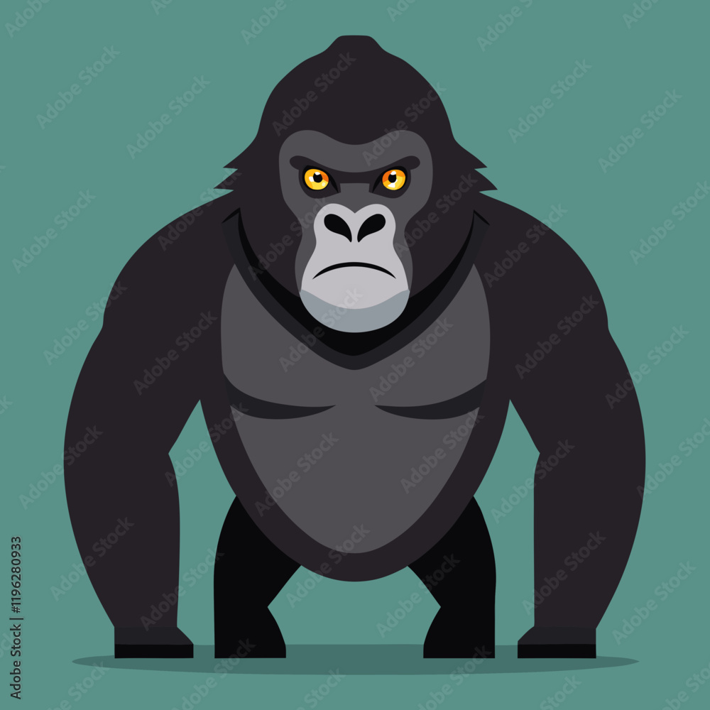 vector illustration of a gorilla vector illustration of a gorilla