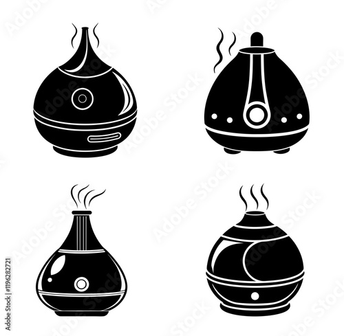 Humidifier silhouette vector illustration