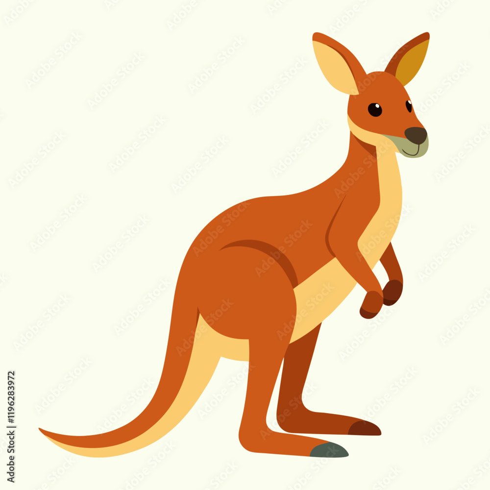 Fototapeta premium kangaroo vector illustration