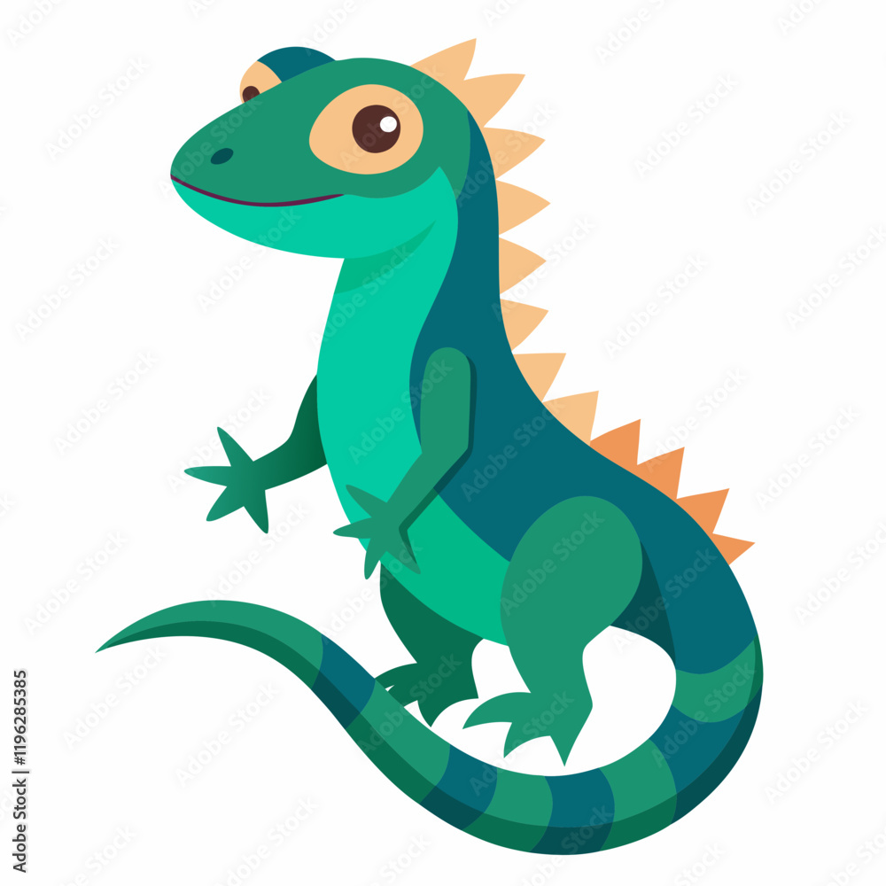 Fototapeta premium a lizard isolated on white background