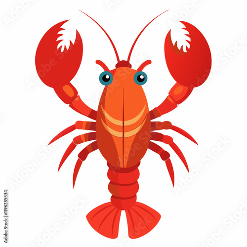 vector illustration of a lobster