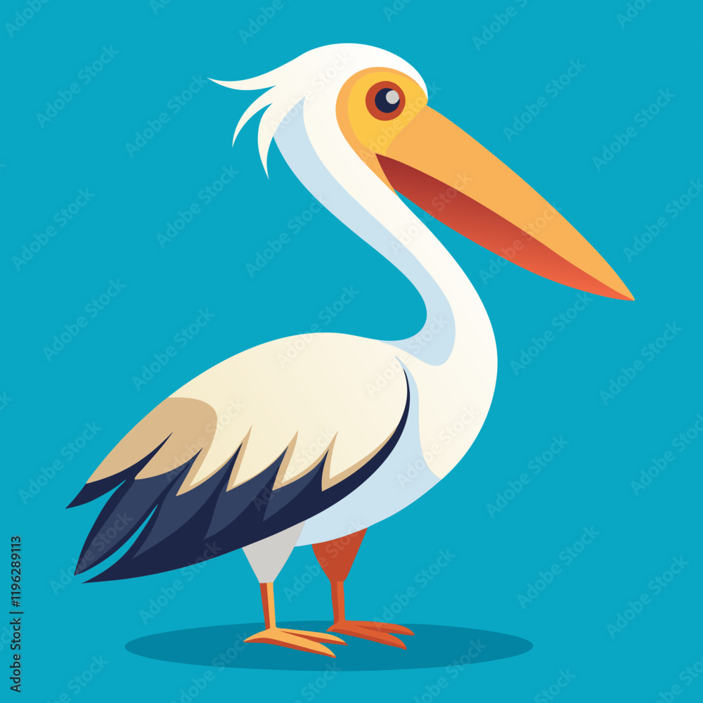 Fototapeta premium illustration of a pelican