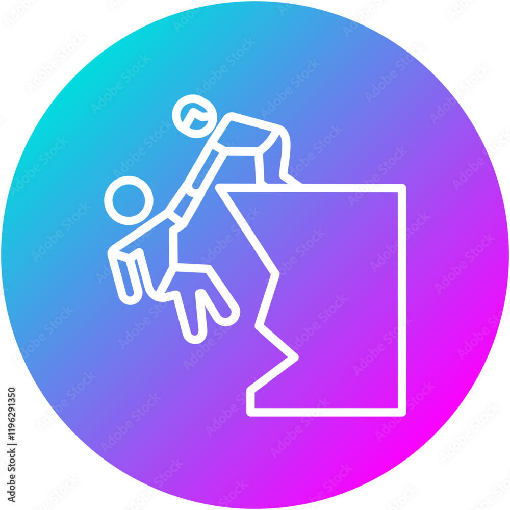Obraz premium Climbing Rescue Icon