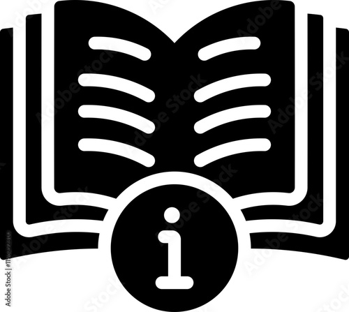 Manual Book Filled Glyph Icon