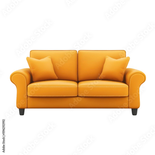 Sofa isolated on transparent or white background. House furniture.