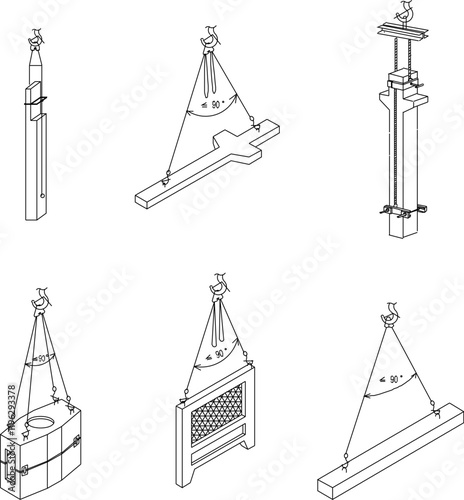 vector illustration design image of heavy lifting equipment weighing scale with pulley