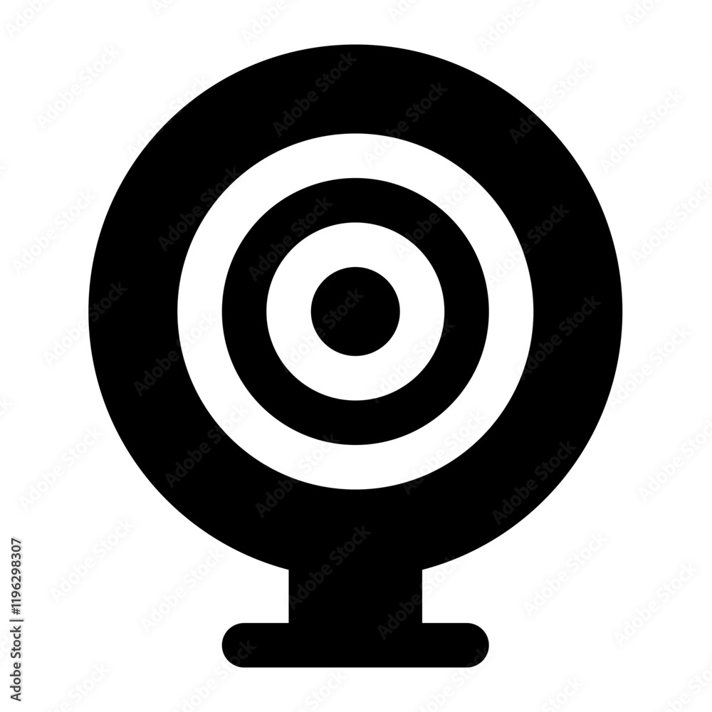 Webcam glyph icon Webcam glyph icon