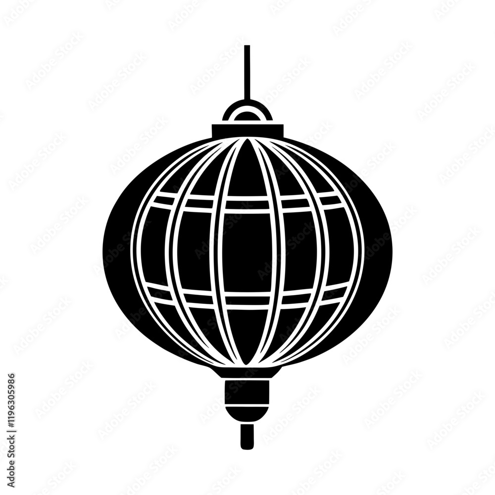 Simple Chinese Lantern Icon Simple Chinese Lantern Icon
