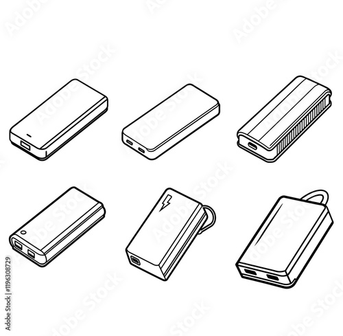 Power bank vector illustration