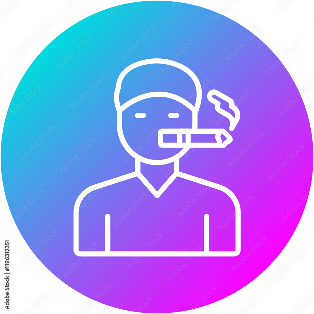 Tobacco Addiction Icon Tobacco Addiction Icon
