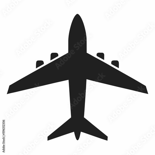 Airplane Profile Vector Art