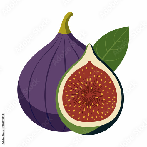  figs isolated on white background