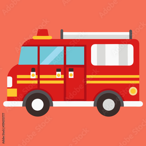 fire truck vector illustration