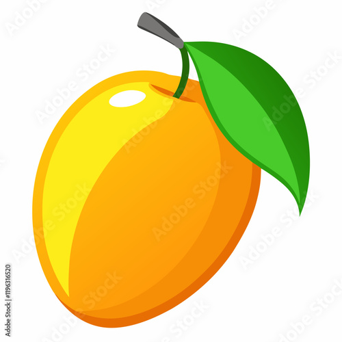 mango fruit isolated on white