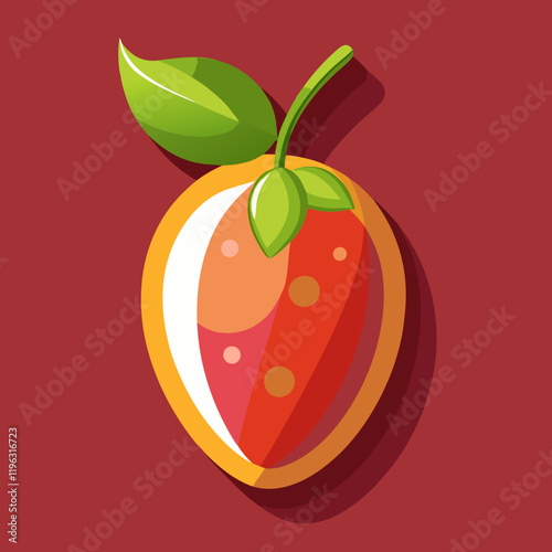 vector illustration of an miracle fruit