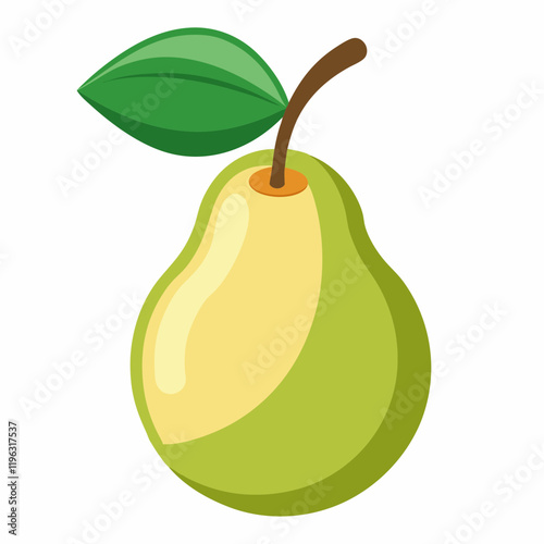 pear isolated on white