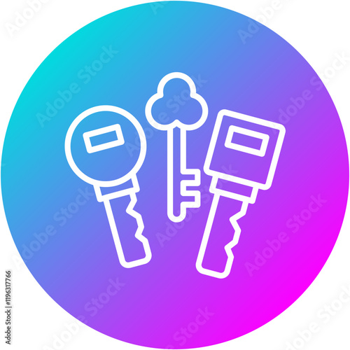 Key cutting Icon