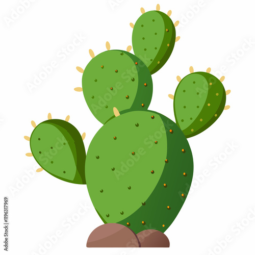 prickly  pear vector illustration