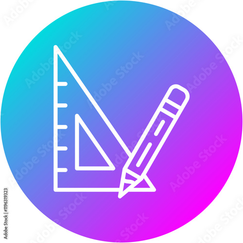 Drafting Triangle Icon