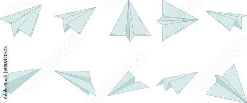 Flat Paper Plane
