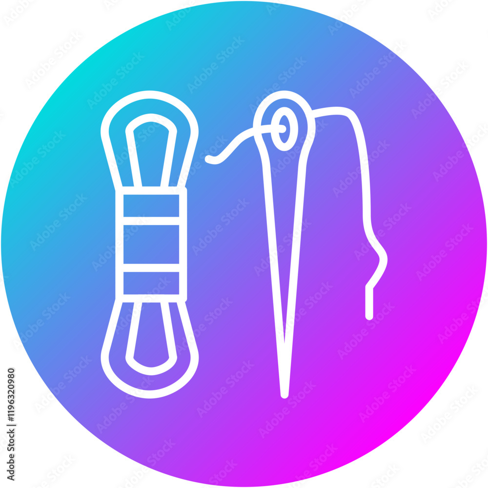 Obraz premium Embroidery Thread Icon