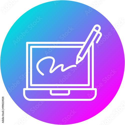 Digital Signature Icon