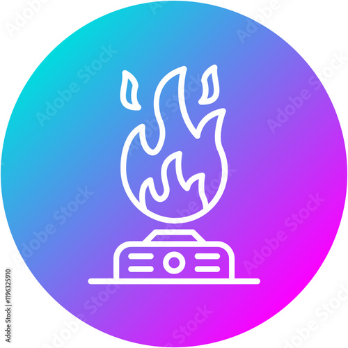Gas Flame Icon