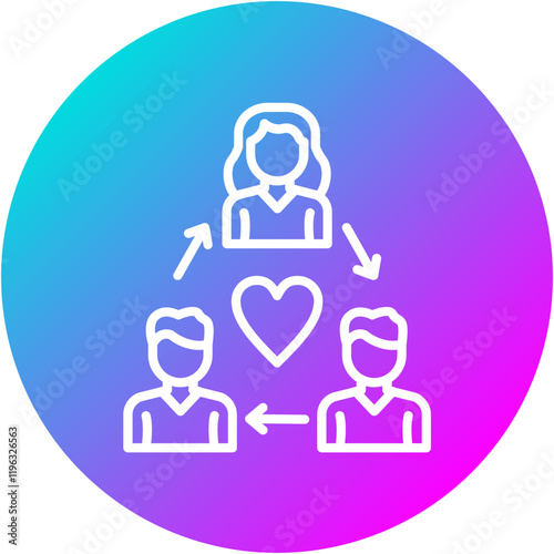Love Triangle Icon