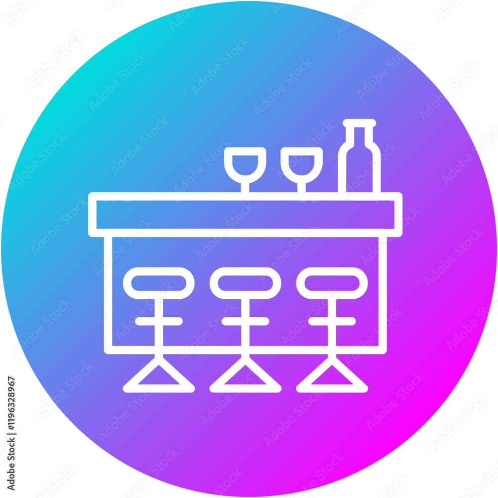 Bar Counter Icon Bar Counter Icon