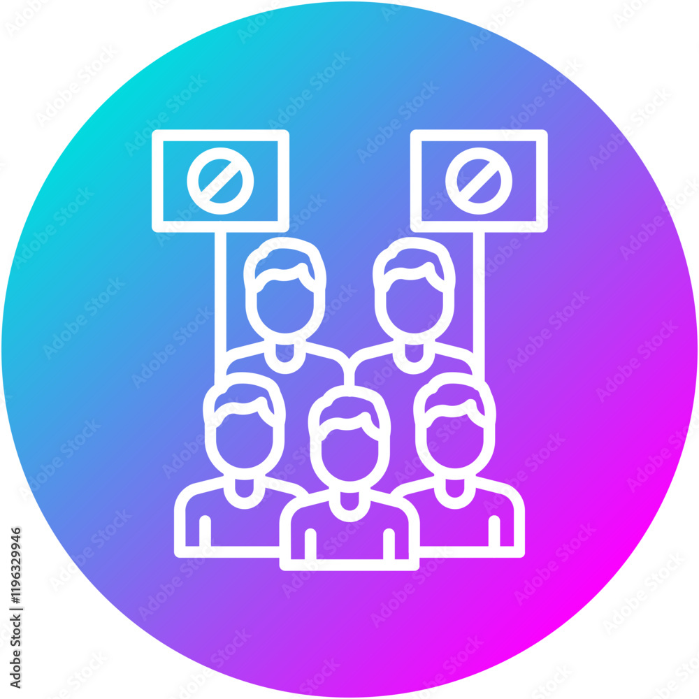Protest Movement Icon Protest Movement Icon