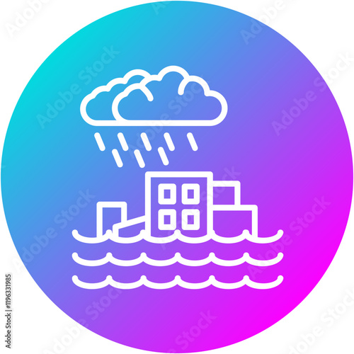 Monsoon Floodwaters Icon