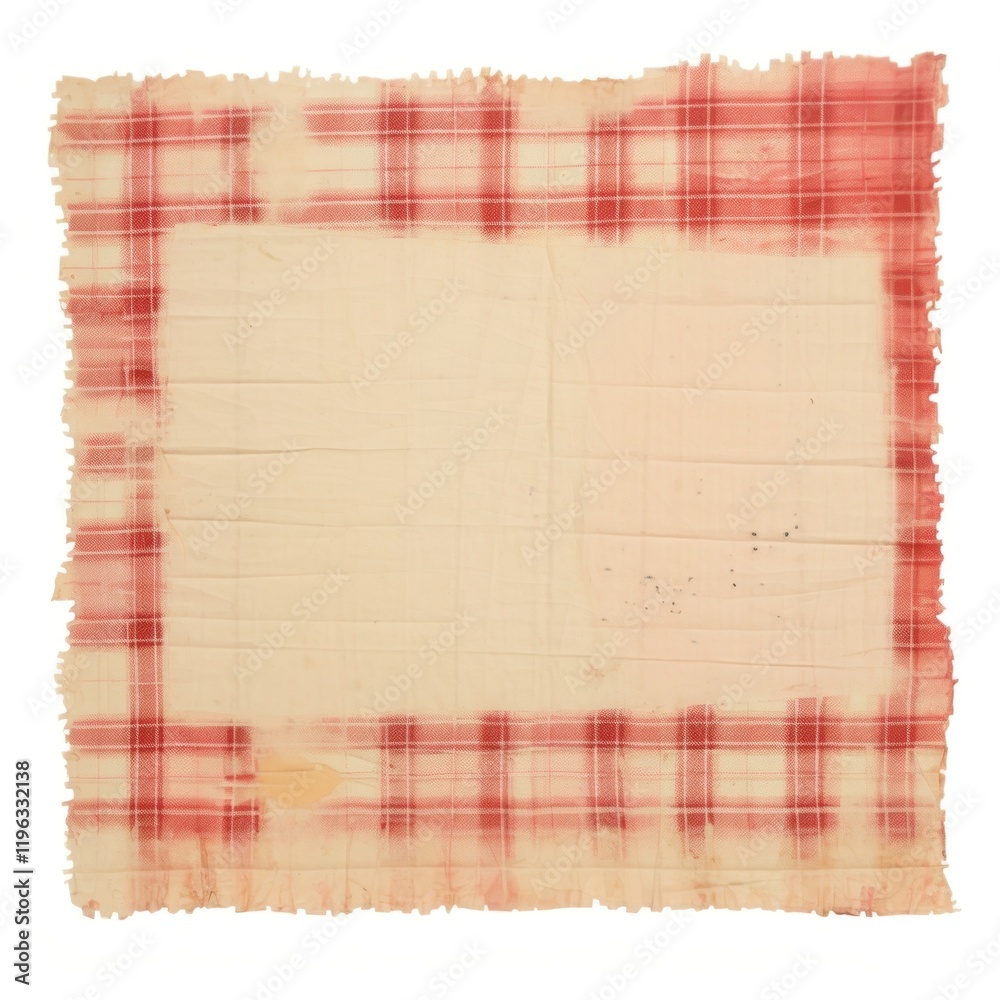 Obraz premium Plaid ripped paper backgrounds tartan red.