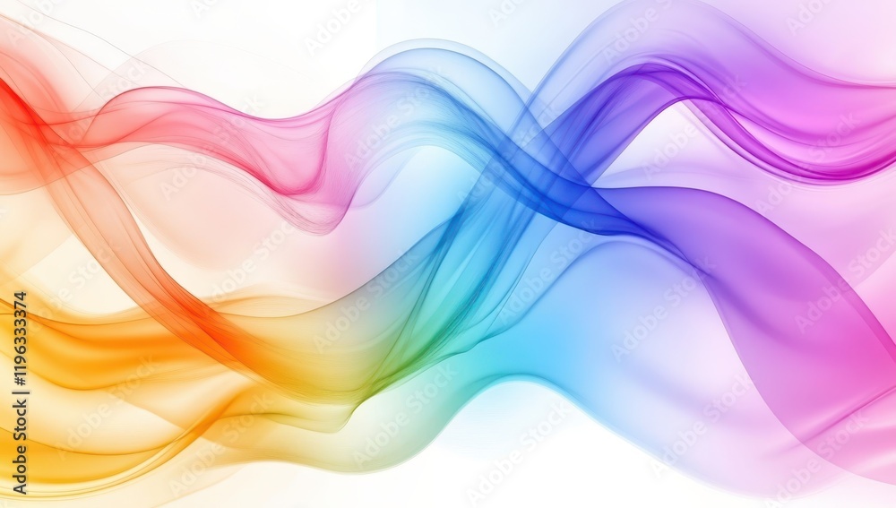 Rainbow smoke waves abstract background design Rainbow smoke waves abstract background design