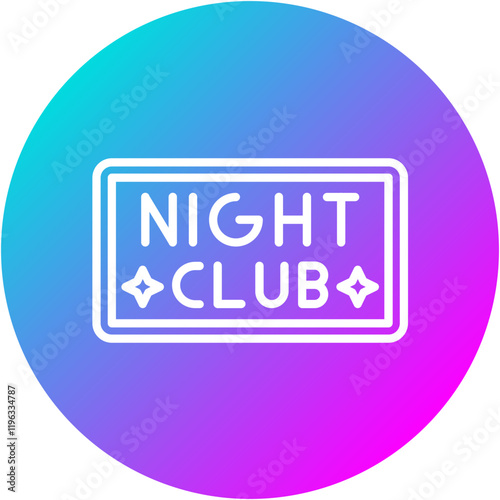 Nightclub Sign Icon