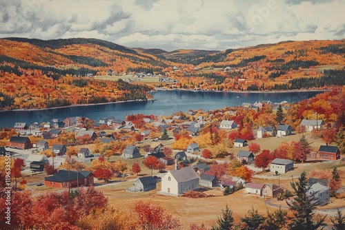 Charming Jorder, Canada du: Picturesque Town View, Breathtaking Scenery, Quaint Village, Idyllic     photo