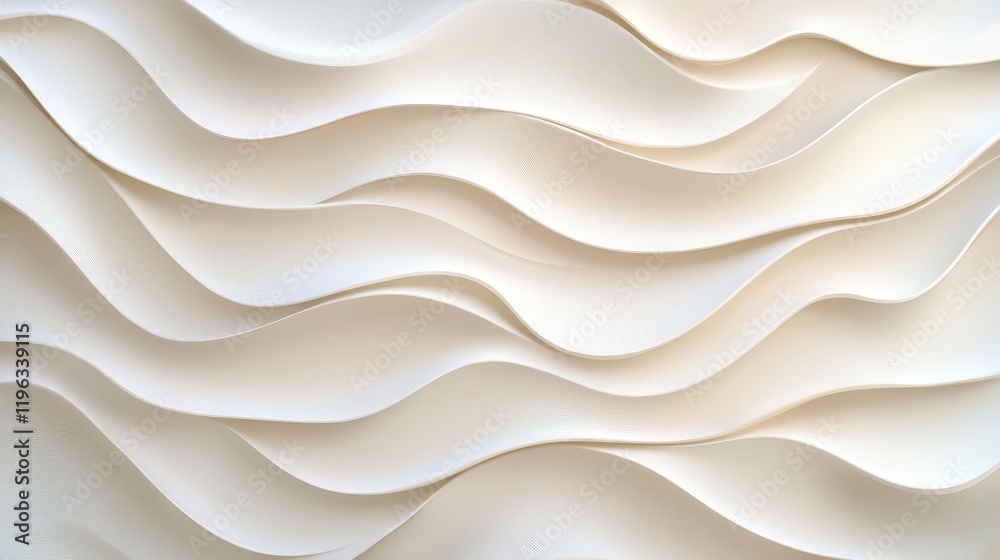 White wall with 3d wave pattern, modern and minimalist interior design. seamless texture, abstract background. White wall with 3d wave pattern, modern and minimalist interior design. seamless texture, abstract background.