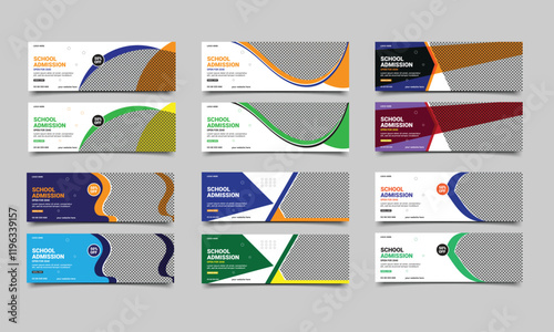 school admission social media cover banner.