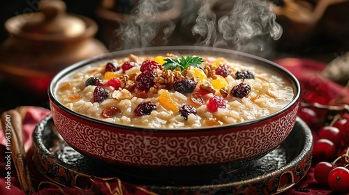 eight treasures rice pudding chinese recipe photo